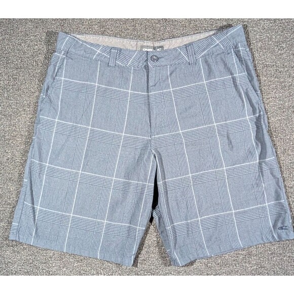 O'Neill Mens Size 40 Shorts (40x11) Bermuda Check Pattern Casual Flat Front - Picture 1 of 7